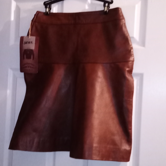 Leather Cult Dresses & Skirts - HIGH WASTED LEATHER SKIRT